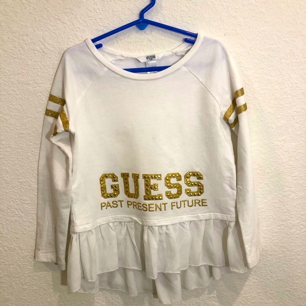 🌻Cute girls Guess shirt 6X